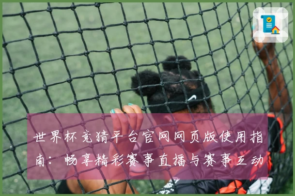 世界杯竞猜平台官网网页版使用指南：畅享精彩赛事直播与赛事互动全攻略